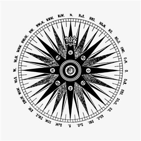 Antique Compass Illustration Vector Premium Vector Illustration Rawpixel