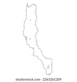 Map Lake Turkana Vector Stock Vector (Royalty Free) 2263261209 ...