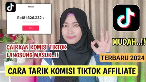 CARA TARIK KOMISI TIKTOK AFFILIATE YouTube