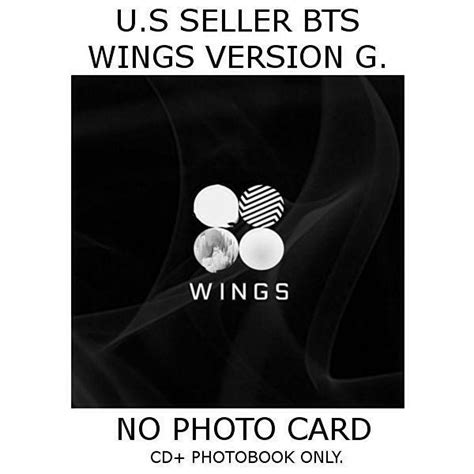 Bts 2nd Album Wings Cd Photobook Us Seller Free Shipping G Ver 1840478739