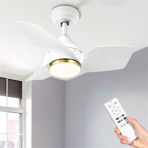 Amazon Yitahome White Ceiling Fans With Lights And Remote Inch