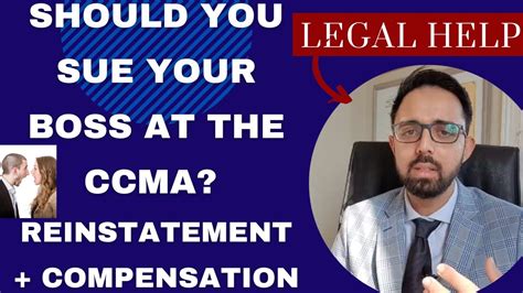 [l127] Reinstatement And Compensation For Ccma Unfair Dismissal Labour Lawyer South Africa Youtube