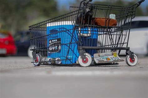 Car With Shopping Cart Wheels