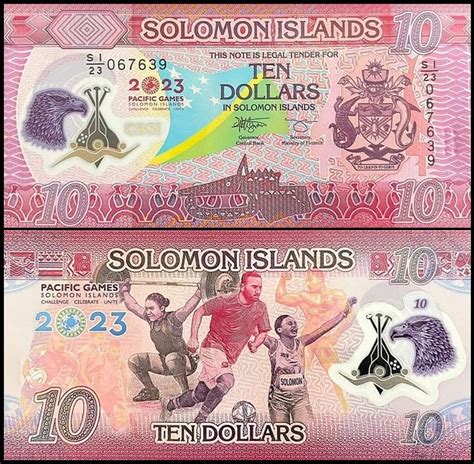 Bankbiljetten 039W Solomon Islands 10 Dollars 2023 Unc Hansmunt