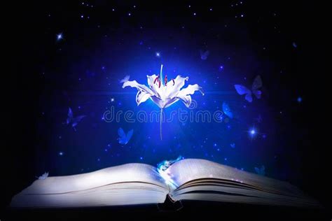 Magic Book Wallpaper Stock Photo Image Of Medium Blue 32637988