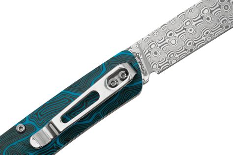 B Ker Plus Tech Tool Bo Dam Damascus Blade Blue Damast G Navaja