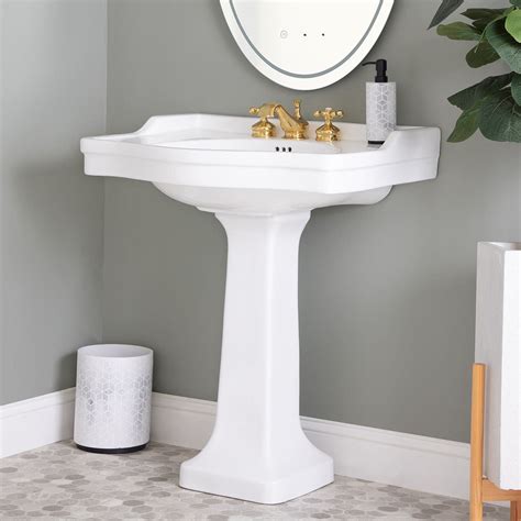 White 30 Inch Victorian Pedestal Sink Pedestal Sink Pedestal Sink Bathroom Sink