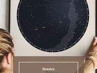 Mapa Gwiazd Positive Prints Ideas Star Map Map Gifts Map Poster