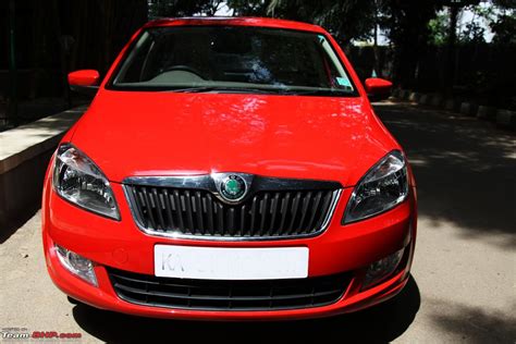 Elegant in Red : Skoda Rapid - Team-BHP