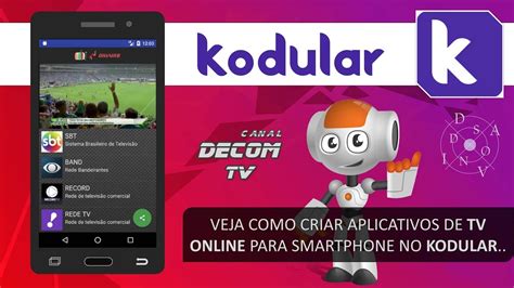 VEJA COMO CRIAR APLICATIVOS DE TVS ONLINE PARA SMARTPHONE NO KODULAR