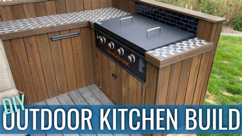 Diy Outdoor Kitchen Blackstone Griddle Youtube