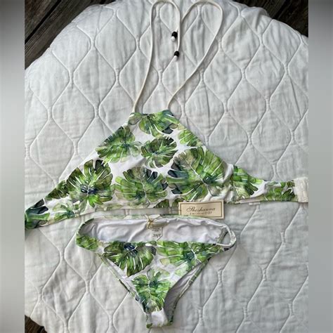 Shoshanna Swim Shoshanna Leaf Print Bikini Poshmark