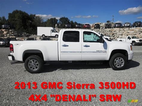 2013 Summit White Gmc Sierra 3500hd Denali Crew Cab 4x4 70570515 Photo