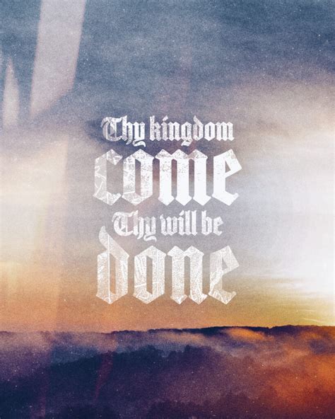 Thy Kingdom Come Thy Will Be Done Sunday Social