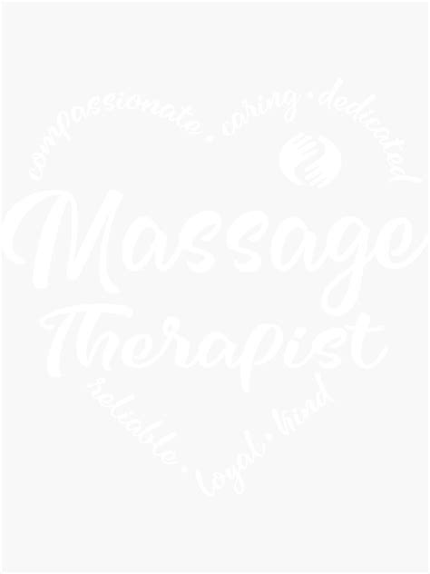 Massage Therapist Masseuse Subway Art Sticker By Brackerdesign Redbubble