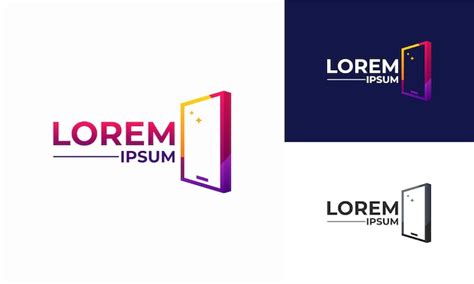 Designs de logotipo da loja de telefones ícones de vetor de designs de