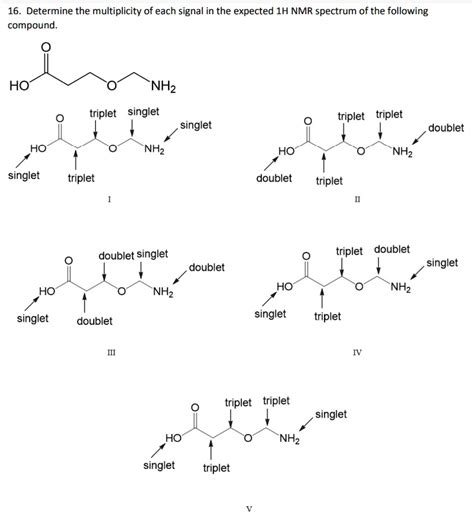 Video Solution 16 Determine The Multiplicity Of Each Signal In The Expected 1h Nmr Spectrum Of