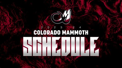 Colorado Mammoth Announces 2023-24 NLL Schedule - Colorado Mammoth Pro ...