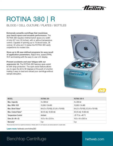 Rotina 380 R Product Sheet Hettich