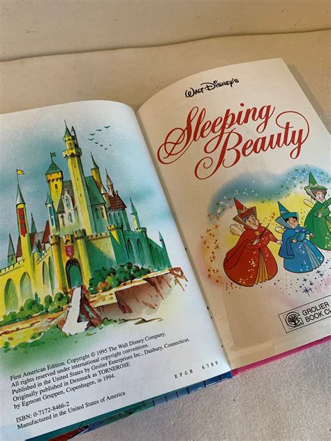 Vintage Disney Storybook Sleeping Beauty Book Vintage Walt Etsy