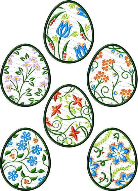 Easter Egg Embroidery Designs Custom Embroidery