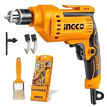 Ingco Electric Drill In Corded Electric Drill Set W