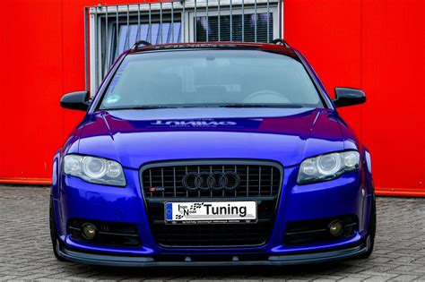 CUP Frontspoilerlippe mit Wings für Audi A4 S4 B7 Avant S Line