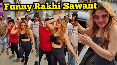 Rakhi Sawant Very Funny Moments In Public While Promoting Song To Make