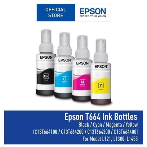 Epson 664 Ink 100 Original Genuine For Epson L Series Printer L120