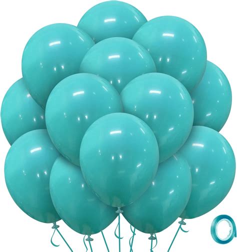 Amazon Bezente Teal Balloons Latex Party Balloons Pack