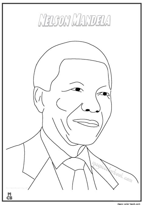 Nelson Mandela Coloring Page at GetColorings.com | Free printable colorings pages to print and color