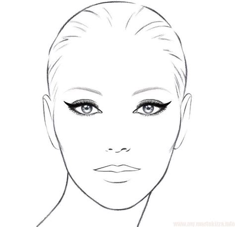 Face For Ex Face Chart Makeup Face Charts Fashion Illustration Face