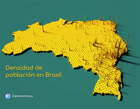 Population Density In Brazil Oc Rmapporn