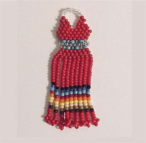 Mmiw Beaded Red Dress Designed And Beaded By Angielina Grass 2019© Red Beaded Dress Beaded