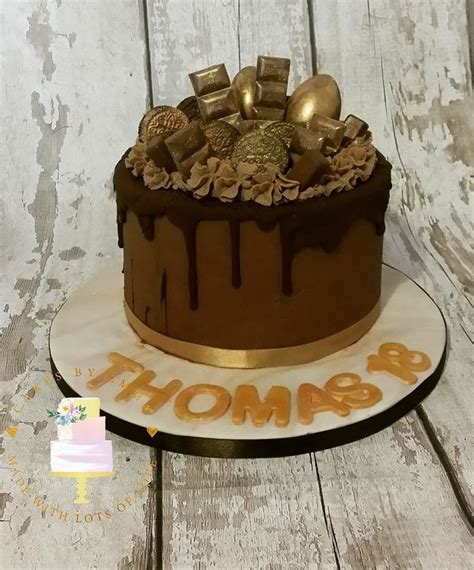 Chocolate Overload Birthday Cake With Gold Detail Cake Celebration