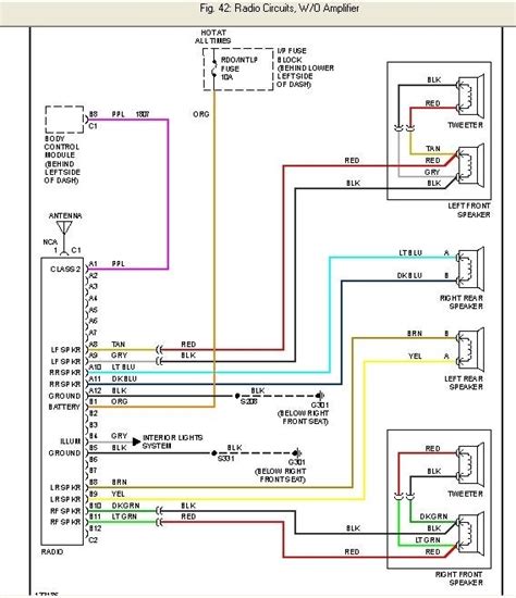 Chevy Silverado Speaker Wire Colors