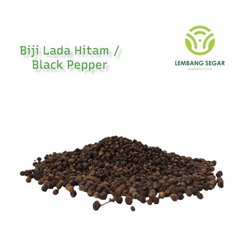 Jual Biji Lada Hitam Merica Hitam Black Pepper Lembang Segar