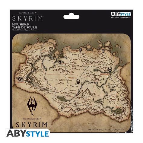 SKYRIM Flexible Mousepad Map Abysse Corp