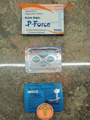 Extra Super P Force Sildenafil Dapoxetine Tablets At Rs 25 Stripe