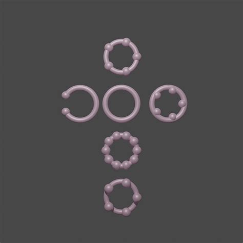 3d 6 Penis Ring With 3d Stl Files And Ready To Print And Sex Toys 3d Print File Plug Anal