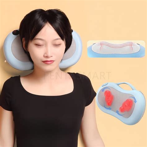 Smart Wireless Massage Pillow Skin Friendly Fabric Material Hot Compress Pillow Massager China