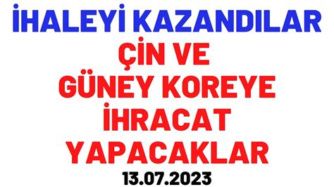 ÇİN VE KOREYE İHRACAT YAPACAKLAR sayas HİSSE HABER BORSA HİSSE YORUM