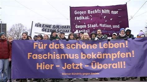 Gegen Faschismus Bremer B Ndnis Gegen Rechts Demonstriert Buten Un