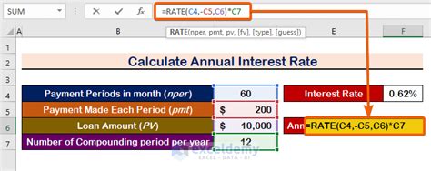 How To Calculate Interest Rate In Excel 3 Ways Exceldemy