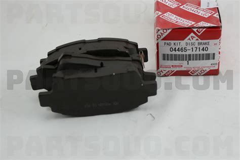 PAD KIT DISC BRAKE FRONT 0446512592 Toyota Parts PartSouq