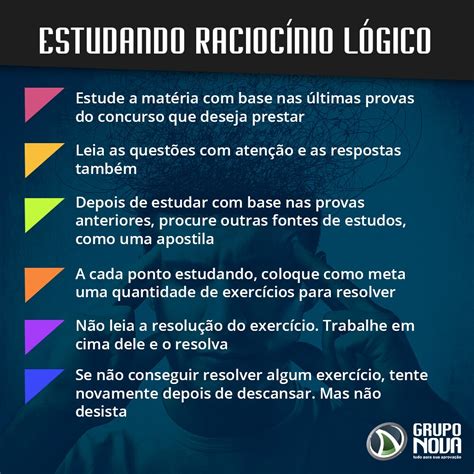 Estude Raciocínio Lógico e passe no concurso desejado