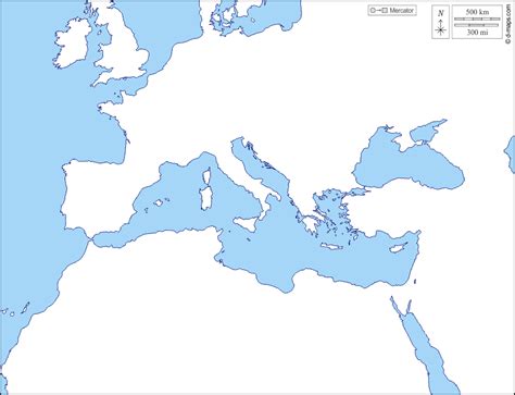 Cartina Fisica Mare Mediterraneo