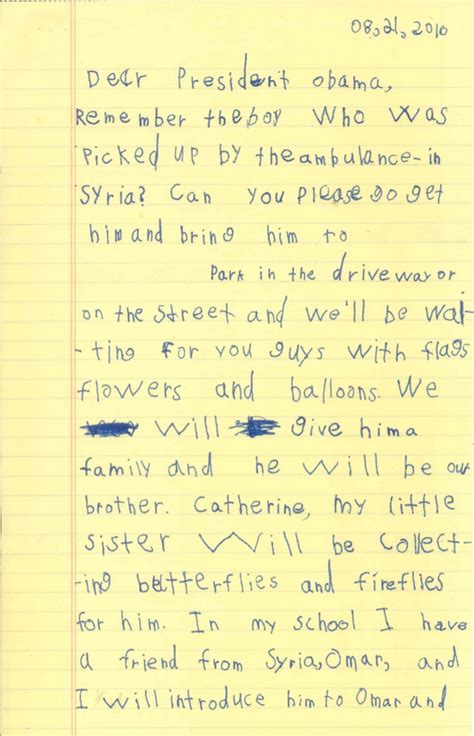 La Carta De Un Niño De Seis Años Que Conmovió A Barack Obama ¿puede