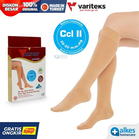 Jual Stocking Varises Variteks Knee High Closed Toe Alat Terapi Ccl