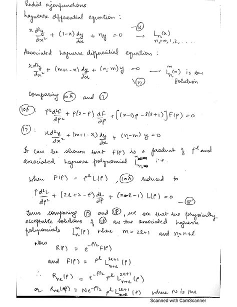 SOLUTION Quantum Mechanics Hydrogen Atom Radial Eigenfunctions